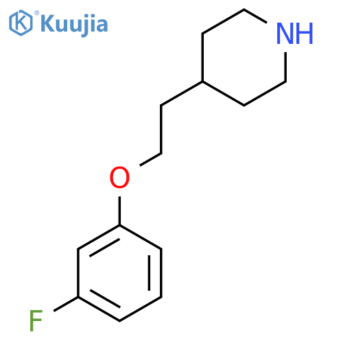 4-2-(3-fluorophenoxy)ethylpiperidine structure