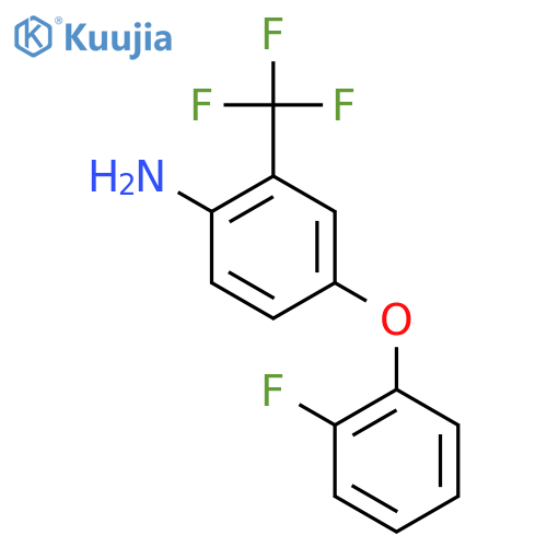 4-(2-Fluorophenoxy)-2-(trifluoromethyl)aniline structure