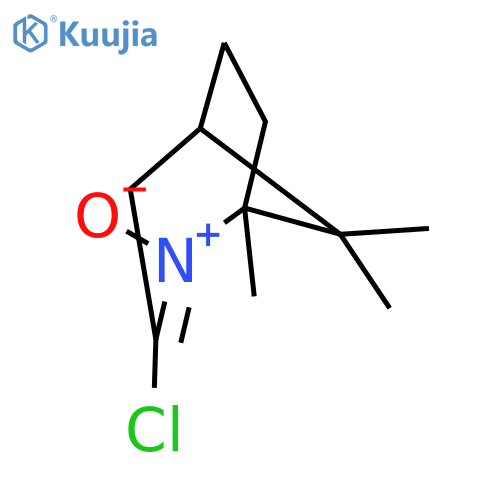 2-Azabicyclo[3.2.1]oct-2-ene, 3-chloro-1,8,8-trimethyl-, 2-oxide structure