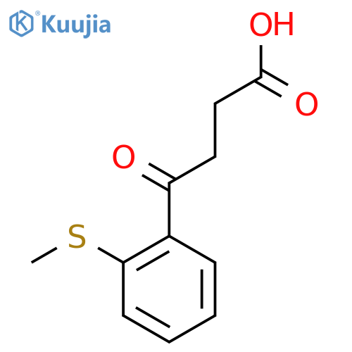 4-[2-(Methylthio)phenyl]-4-oxobutyric acid structure
