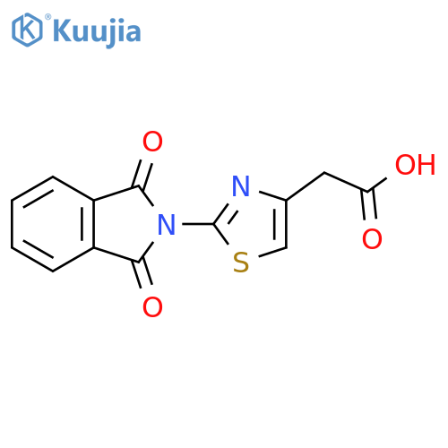 2-(2-(1,3-dioxoisoindolin-2-yl)thiazol-4-yl)acetic acid structure
