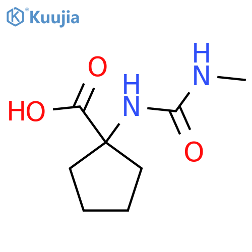 1-[(Methylcarbamoyl)amino]cyclopentane-1-carboxylic acid structure