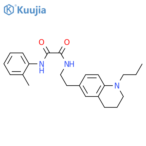 N'-(2-methylphenyl)-N-2-(1-propyl-1,2,3,4-tetrahydroquinolin-6-yl)ethylethanediamide structure