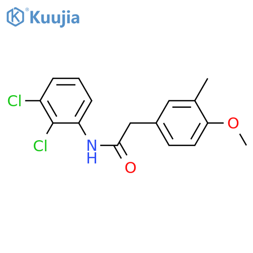 N-(2,3-dichlorophenyl)-2-(4-methoxy-3-methylphenyl)acetamide structure