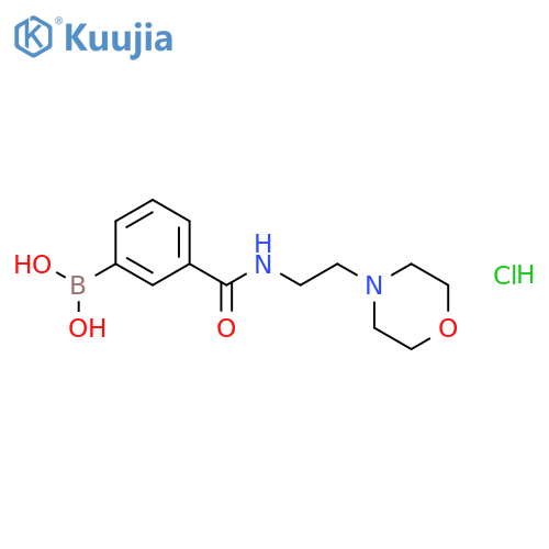 (3-((2-Morpholinoethyl)carbamoyl)phenyl)-boronic acid hydrochloride structure