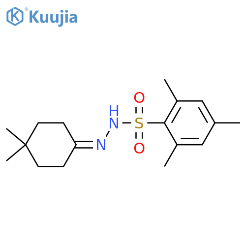 N'-(4,4-Dimethylcyclohexylidene)-2,4,6-trimethylbenzenesulfonohydrazide structure
