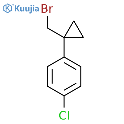 1-[1-(Bromomethyl)cyclopropyl]-4-chlorobenzene structure