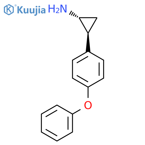 rac-(1R,2S)-2-(4-phenoxyphenyl)cyclopropan-1-amine structure