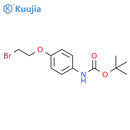 tert-butyl 4-(2-bromoethoxy)phenylcarbamate structure