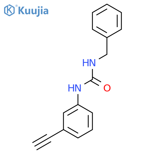 3-Benzyl-1-(3-ethynylphenyl)urea structure