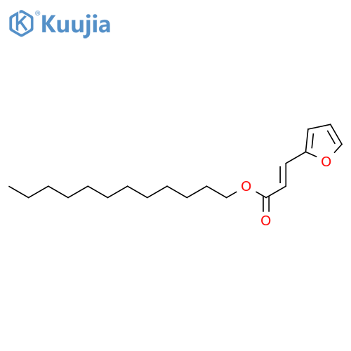 2-Propenoic acid, 3-(2-furanyl)-, dodecyl ester structure