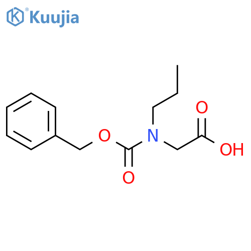 2-{(benzyloxy)carbonyl(propyl)amino}acetic acid structure