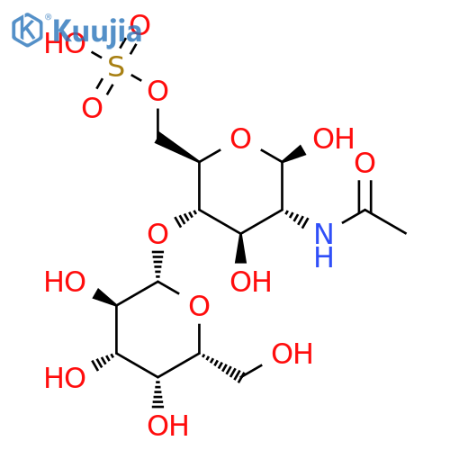 2-Acetamido-2-deoxy-4-O-(b-D-galactopyranosyl)-6-sulfo-b-D-glucopyranose structure