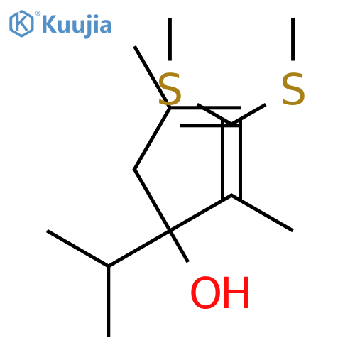 1,5-Hexadien-3-ol, 2,5-dimethyl-3-(1-methylethyl)-1,1-bis(methylthio)- structure