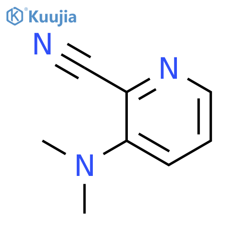 3-(dimethylamino)pyridine-2-carbonitrile structure