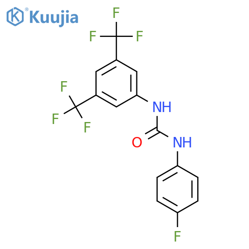 Urea, N-[3,5-bis(trifluoromethyl)phenyl]-N'-(4-fluorophenyl)- structure