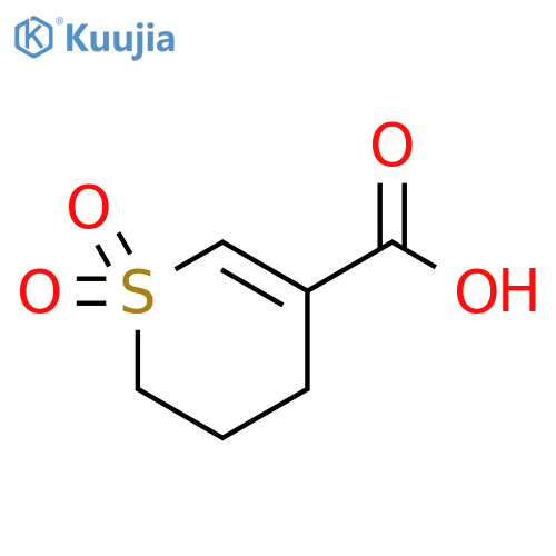 1,1-dioxo-3,4-dihydro-2H-1lambda6-thiopyran-5-carboxylic acid structure