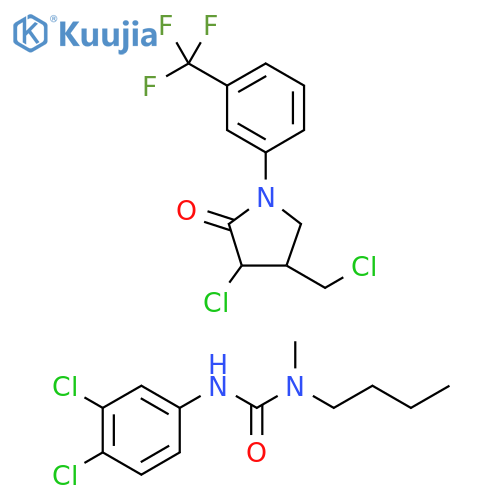 Urea, N-butyl-N'-(3,4-dichlorophenyl)-N-methyl-, mixt. with 3-chloro-4-(chloromethyl)-1-[3-(trifluoromethyl)phenyl]-2-pyrrolidinone (9CI) structure